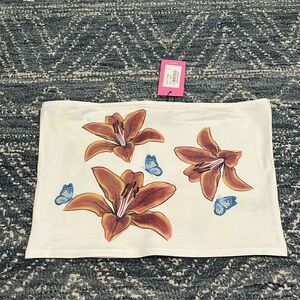 Edikted new with tags tiger lily tube top